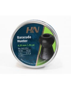 H & N Sport Baracuda Hunter .25 27.47gr (150 Pellets) (6.35)