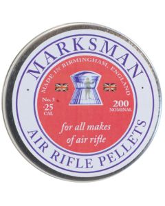 Marksman Round Head Air Rifle Pellets .25 (200 Pellets)