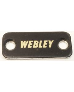 Webley Name Plate Badge Part No. WEBBADGE