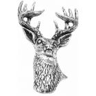 Red Deer Pewter Brooch