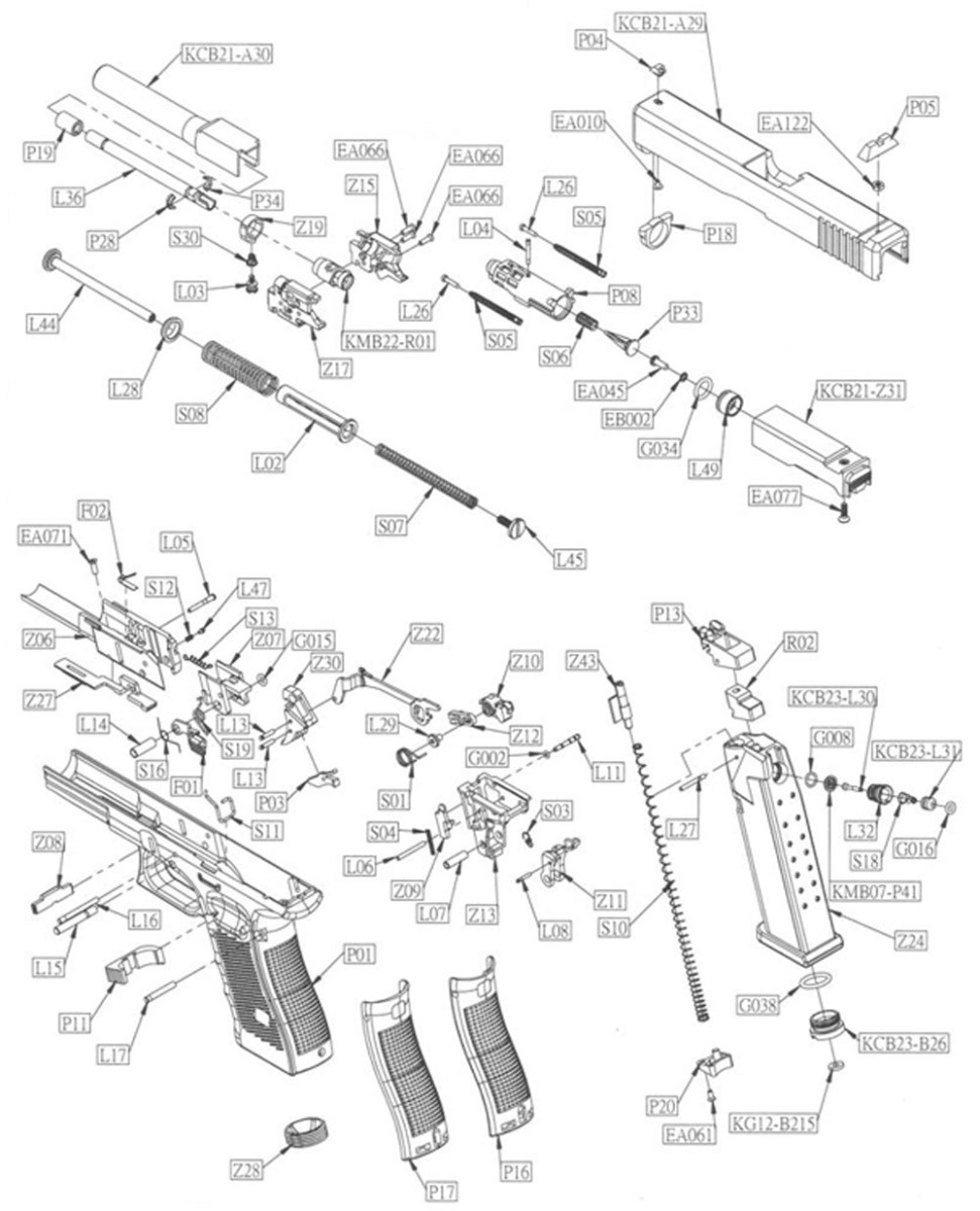 Glock 17 Airgun Spares Gun Spares