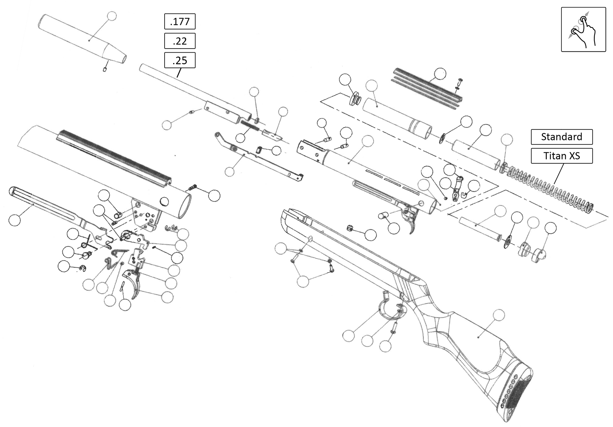 Lightning (Gamo Made) - BSA - Airgun Spares - Gun Spares
